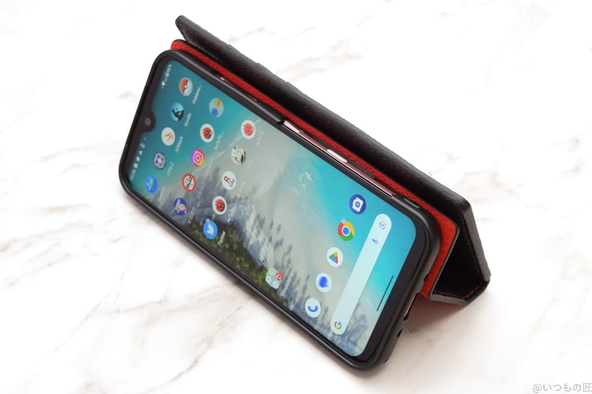 Android One S10+保護ケースのスタンド機能