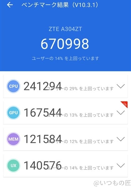 libero-flip-antutu1 | スマホを検証してみた Libero Flip ベンチマーク Antutu AnTuTu Benchmark V10 計測結果
