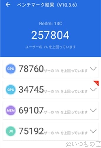 redmi 14c ベンチマーク antutu antutu benchmark v10 計測結果 | スマホを検証してみた Redmi 14C ベンチマーク Antutu AnTuTu Benchmark V10 計測結果