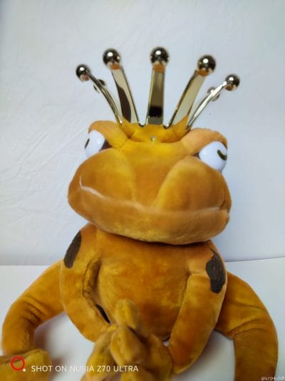 屋内でぬいぐるみをインカメラ撮影した写真 | スマホを検証してみた nubia Z70 Ultra カメラ ぬいぐるみを自撮りした屋内写真