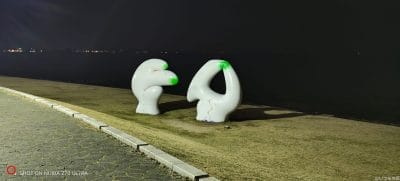 白いオブジェを暗所撮影した写真 | スマホを検証してみた nubia Z70 Ultra カメラ 白いオブジェを暗所撮影した写真